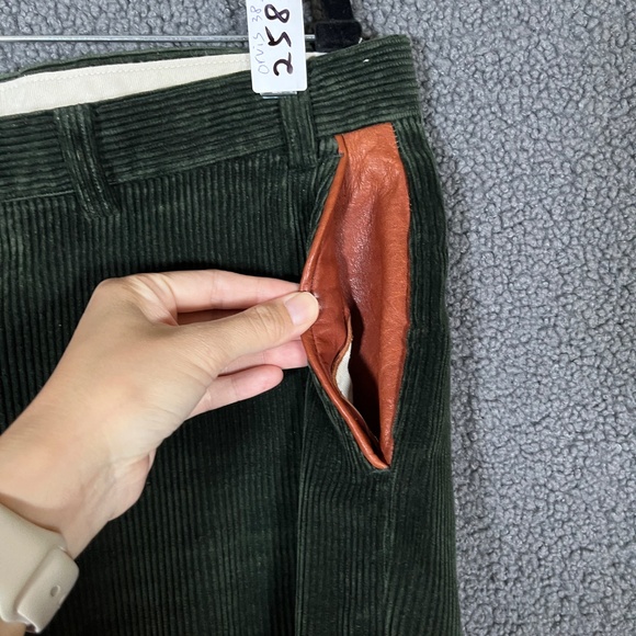 Orvis USA Made Corduroy Trousers Pants - Men's Size 38*33 - Green - Picture 4 of 12